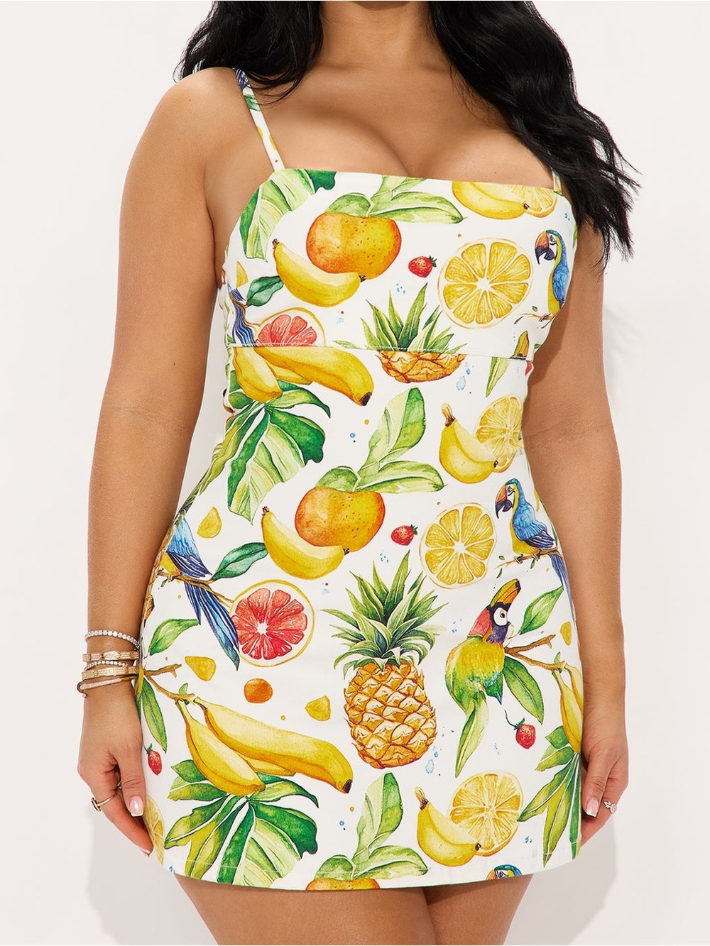 Fashion Nova Tropicana Stretch Twill Mini Dress – Size L – New With Tags (NWT)